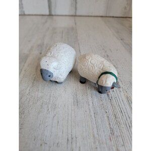 Mini rustic farm sheep animal figure xmas decor